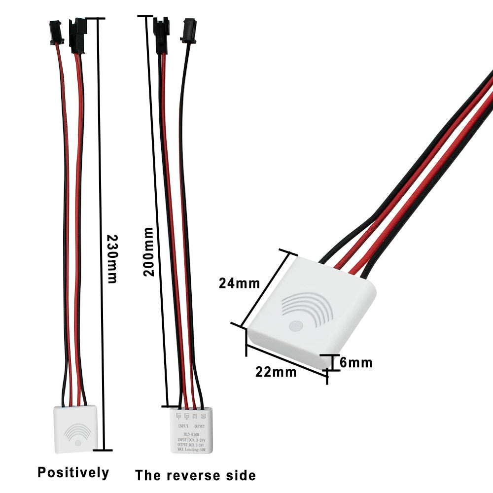 5.8GHz Microwave Motion Sensor For bathroom cabinets, mirrors, wardrobes, fish tanks, plant grow lights, strip lights