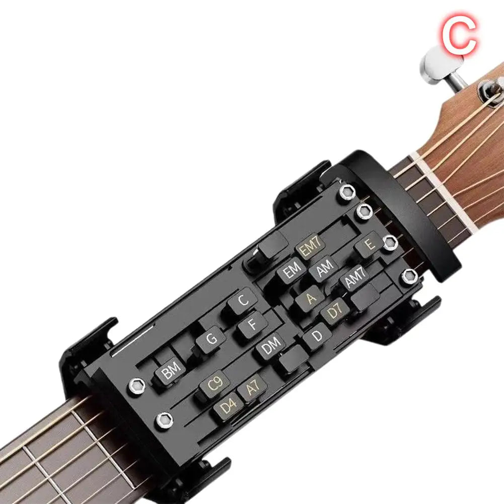 Guitar Aid Chords,Portable Guitar Learning System Teaching Beginner Trainer Practice Tools for Beginners Friends Family Adults