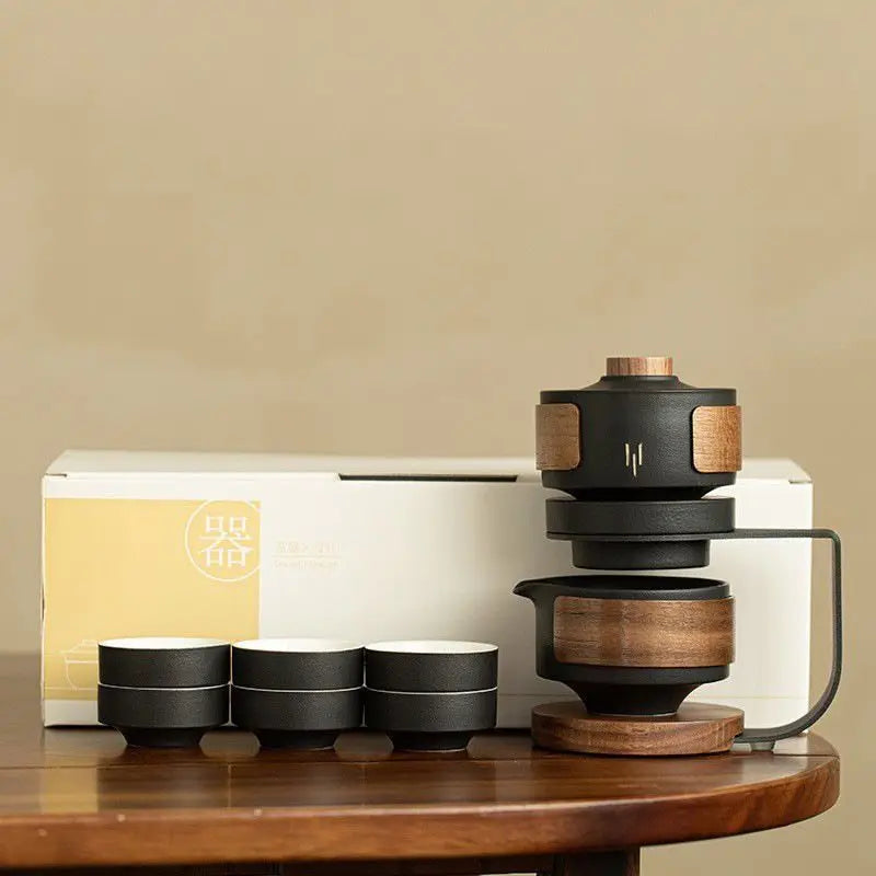 Ceramic automatic tea set, home tea making, office high-end and atmospheric complete set of tea set