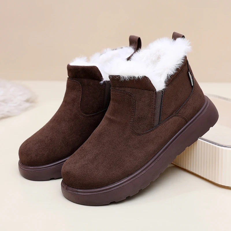 Women's 2025 Winter Cotton Shoes Comfortable and Warm Casual Versatile Thick-Soled Anti-Slip Durable Free Shipping Shoes