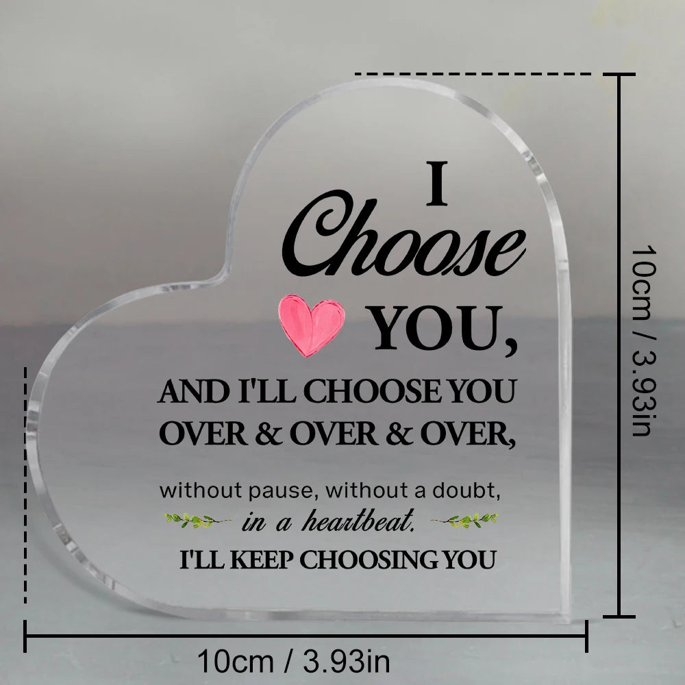 Valentines Day Gifts for Him,Valentines Gift Ideas for Husband,Gifts for Husband,Wedding Gifts for Him,I Choose You Gift for Him