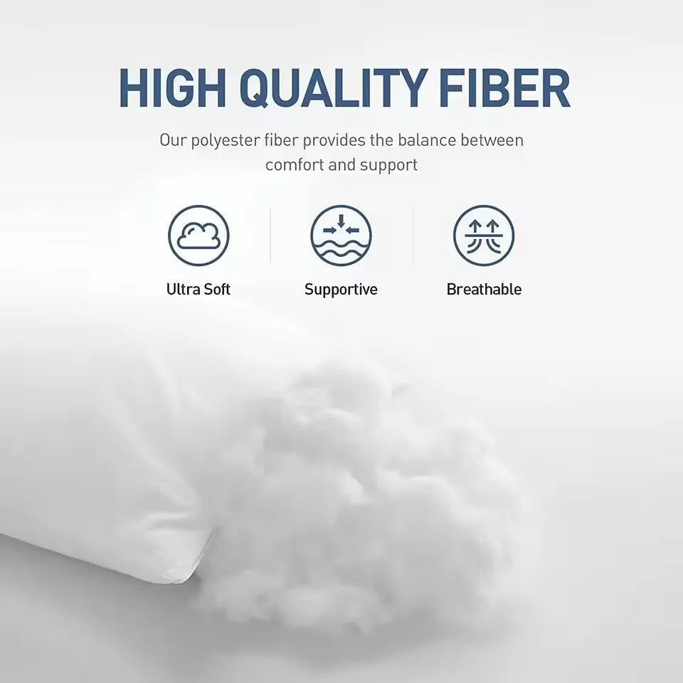 Sleeping Pillows for Bedroom Double Top Bed Stuffed Hotel Five-star Soft Orthopedic Pillow 48*74 Solid Color Extension Cushion