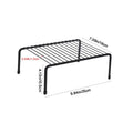 Kitchen Storage Rack, Wrought Iron Seasoning Rack, Countertop Sink, Floor-Standing Bowl and Plate Storage Rack