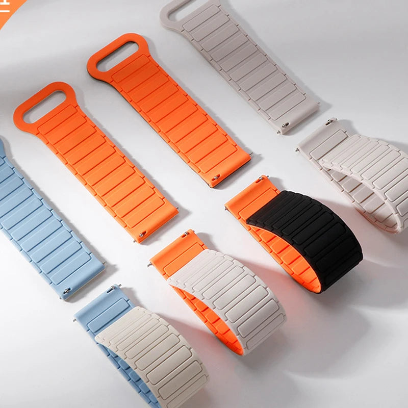 Soft Magnetic Silicone Band For Amazfit Helio Sport Wristband For Amazfit Helio Strap Replacment Bracelet Correa Accessories - Free Item Weekend (50% off).