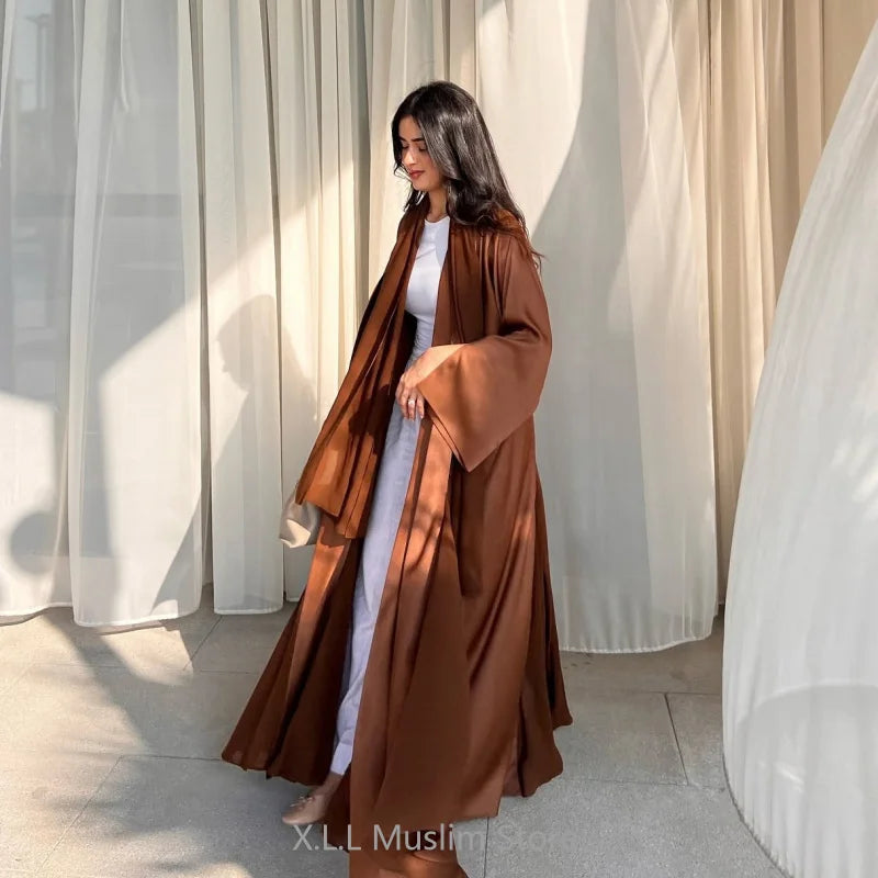 Ramadan Decoration 2024 Muslim Girl Army Green Prayer Dress Robe Abaya Dubai Luxury Femmes Kaftan Kebaya Cardigan Islamic Gift