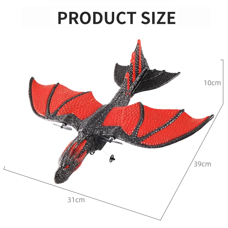 RC Plane 2.4G Simulated Flying Dragon Aircraft Remote Control Flying Model Glider Airplane EPP Foam Toys Gift For Kids Durable