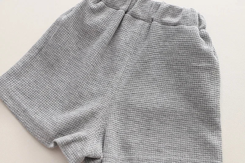 Cotton Soft baby Boys' and Girls' Clothing sets Casual Fashion kids Short Sleevesuits Summer Wear