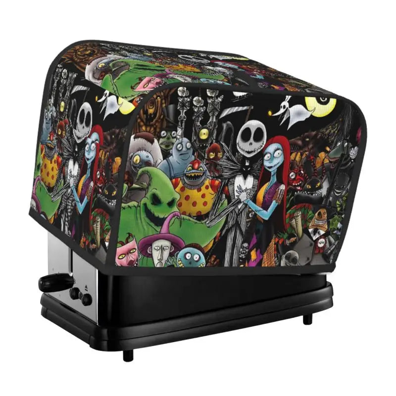 Halloween 2 Slice/4 Slice Toaster Bakeware Cover Protector Dustproof Kitchen Clean Tools Organizer