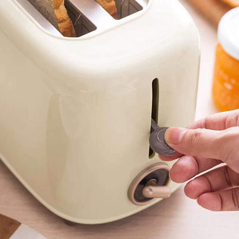 Electric Toaster Breakfast Sandwich Bread Slicer Plastic Household Bread Maker with English Operating Language