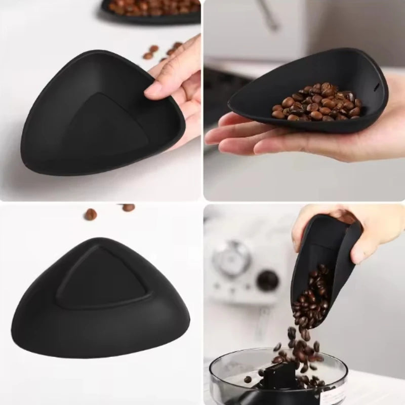 Coffee Beans Dosing Cup Coffee Bean Weighing Dish Coffee Distributor with Portable Humidification Spray Barista Accessories