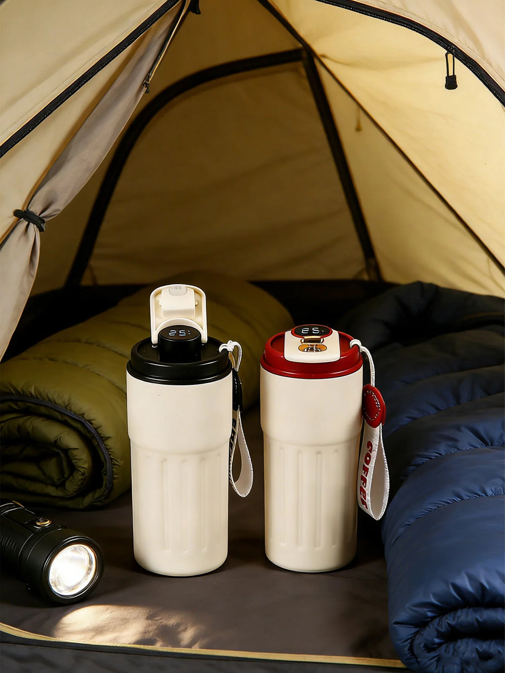 Smart Temperature Display Coffee Thermos, Unisex Portable Stylish Minimalist Gift Mug