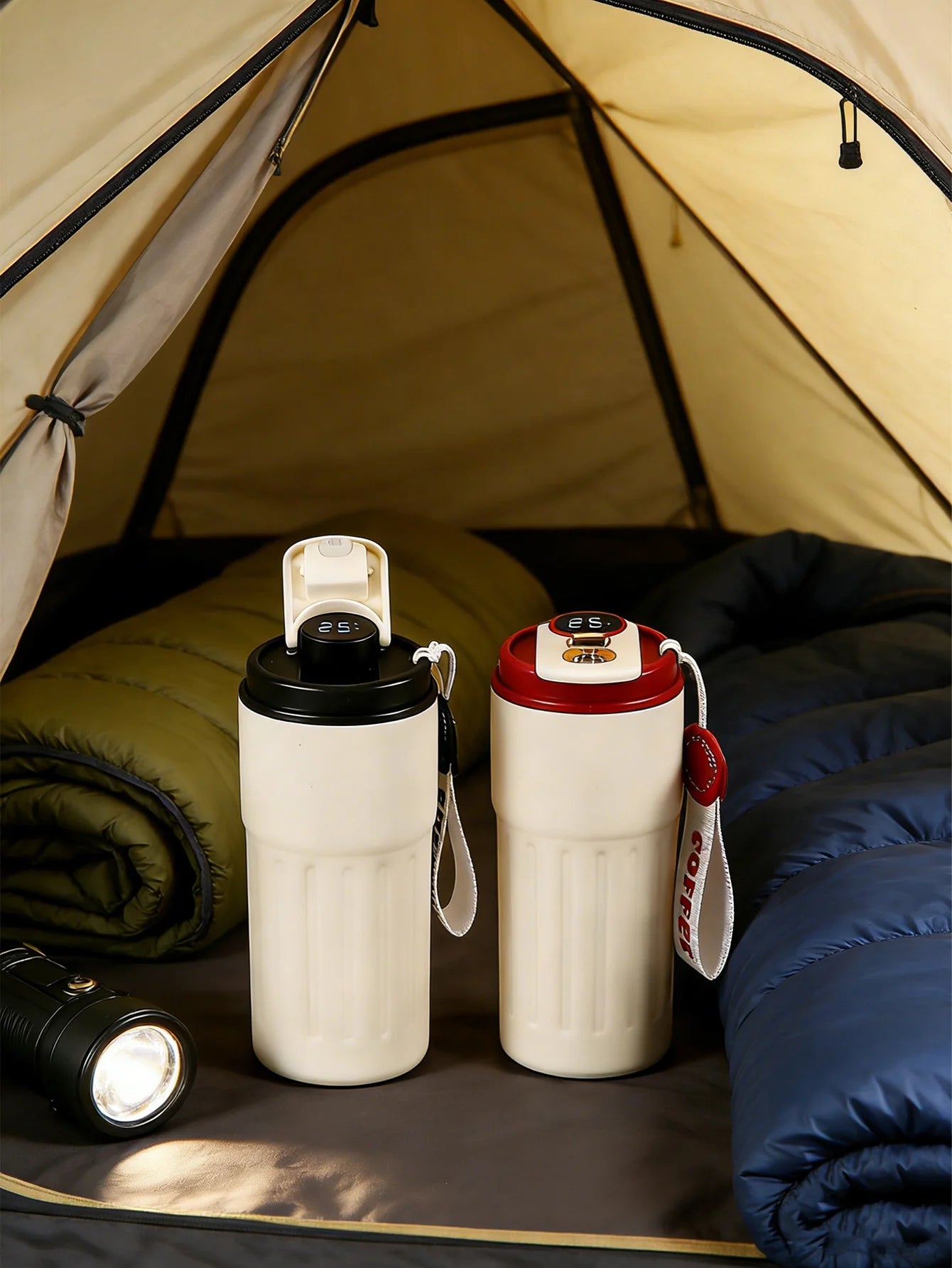 Smart Temperature Display Coffee Thermos, Unisex Portable Stylish Minimalist Gift Mug