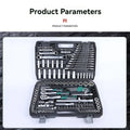 Upgrade 151 Piece Set Of Automotive Repair PC Tool Combination With Upgraded S2 Ratchet, Pearl Nickel Matte Mirror Surface Optio