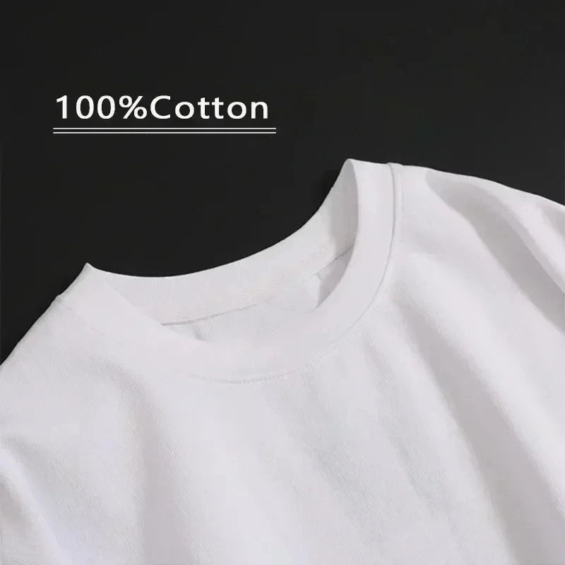 Summer New High-end Pure Cotton Korean-style Casual and Versatile Round-neck Short-sleeved T-shirt, All-cotton Light Luxury