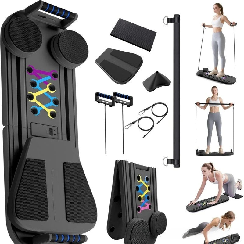 Pilates Board, Resistance Bar Workout, Abdominal Core Training, Home Fitness Equipment