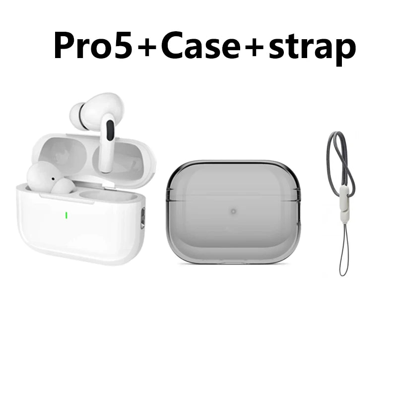 Wireless Earphones Pro 5 TWS Max Bluetooth Sport Earbuds  In Ear Noise Cancelling Headset For iPhone Android Headphone - Free Item
