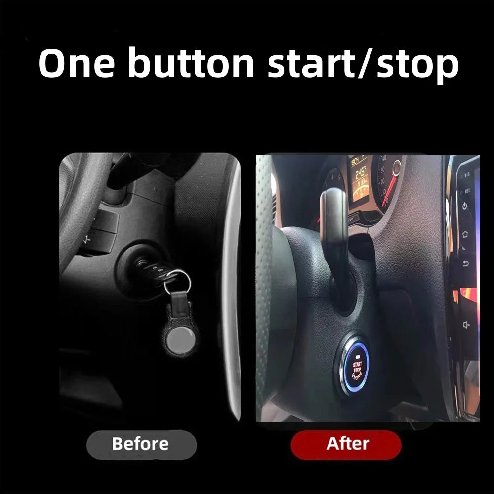 Remote Starter and Car Alarm Smart App Remote Start Stop System for Cars Engine Push Start System with Auto Ignition Button