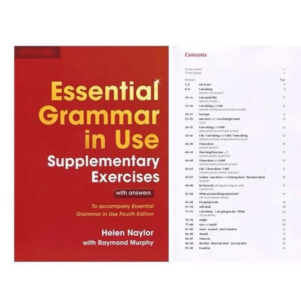 3 Books Set: Elementary English Grammar Advanced Essential English Grammar In Use English Test Preparation Exercises book  is op