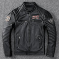 Mens Leather Jacket Autumn Men Clothing Handsome Motorcycle Jackets Two Colors Short Coats Kurtka Męska Skórzana Slim