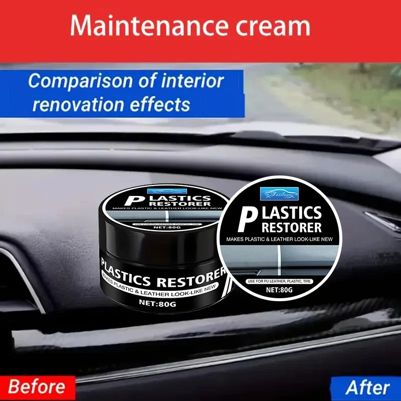 Automotive interior gloss paste, suitable for seats, doors, tires, uses whitening and maintenance to maintain long-lasting luste