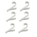2-6pcs Hangers for Heated Towel Multi-Purpose Radiator Hooks Coat Clothes Hanger Scarf Rack Bath Hook