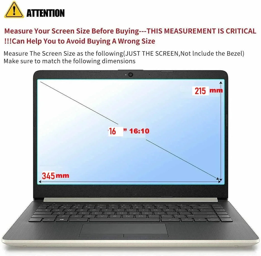 2X Anti Blue Light and Anti Glare Screen Protector Guard Cover for HP Zbook Studio G9 G10 16"/Firefly G9 16 Laptop PC 16" 16:10