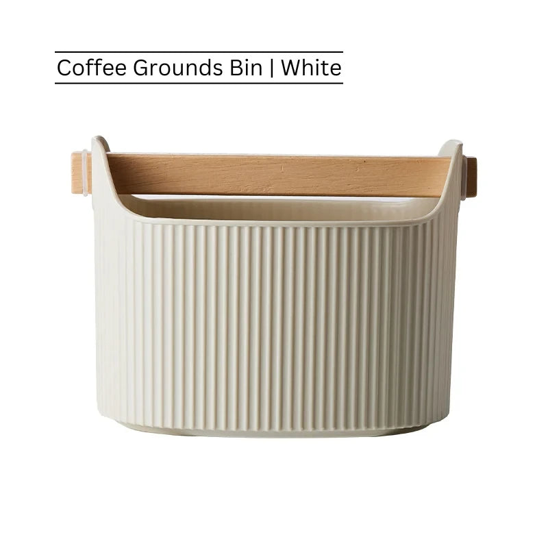 Coffee Knock Box Large Capacity Espresso Grounds Container Powder Beveled Residue Dump Bucket Barista Accessories Maker Tools