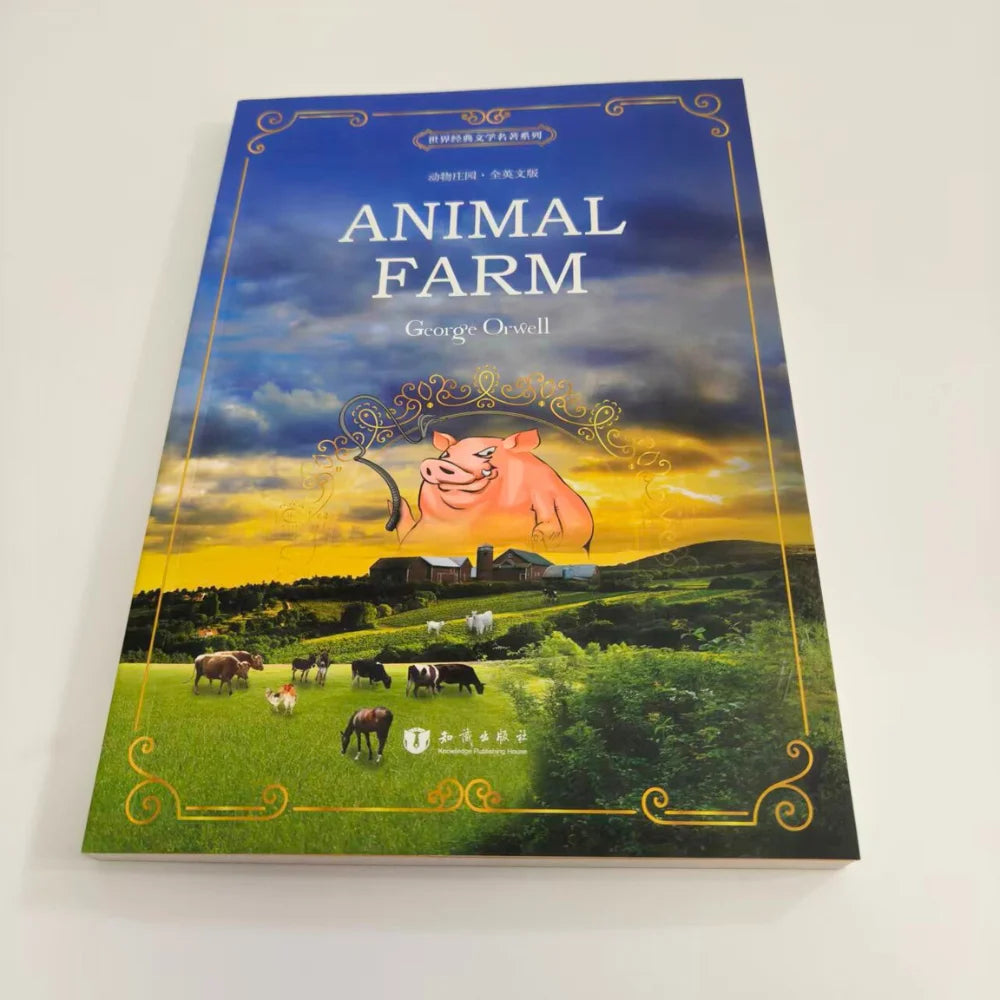 Animal Farm By George Orwell Classic Literature English Book Power Corruption & Society Fiction Paperback Edition