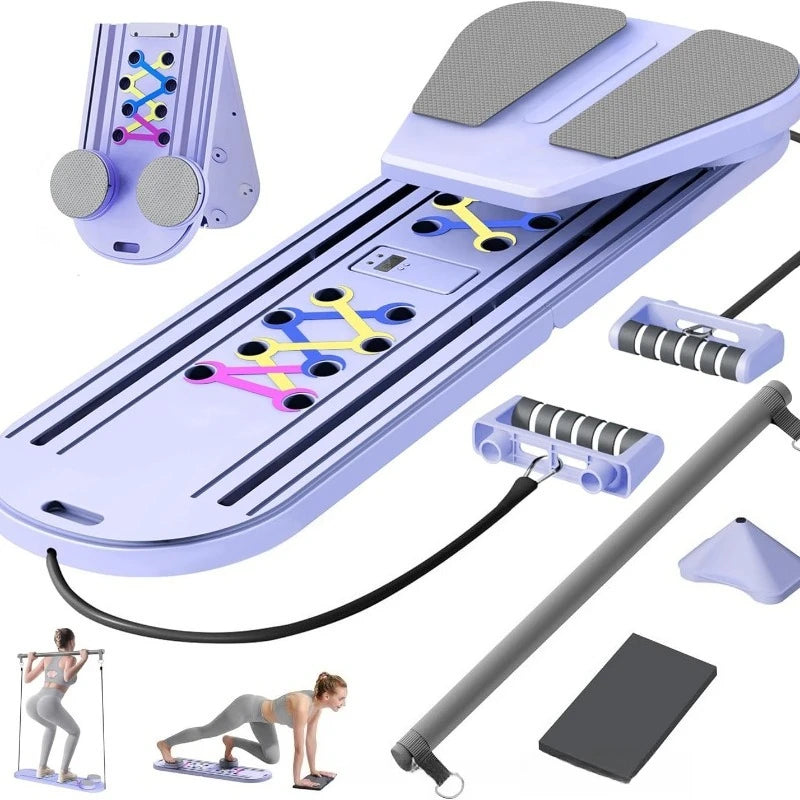 Pilates Board, Resistance Bar Workout, Abdominal Core Training, Home Fitness Equipment