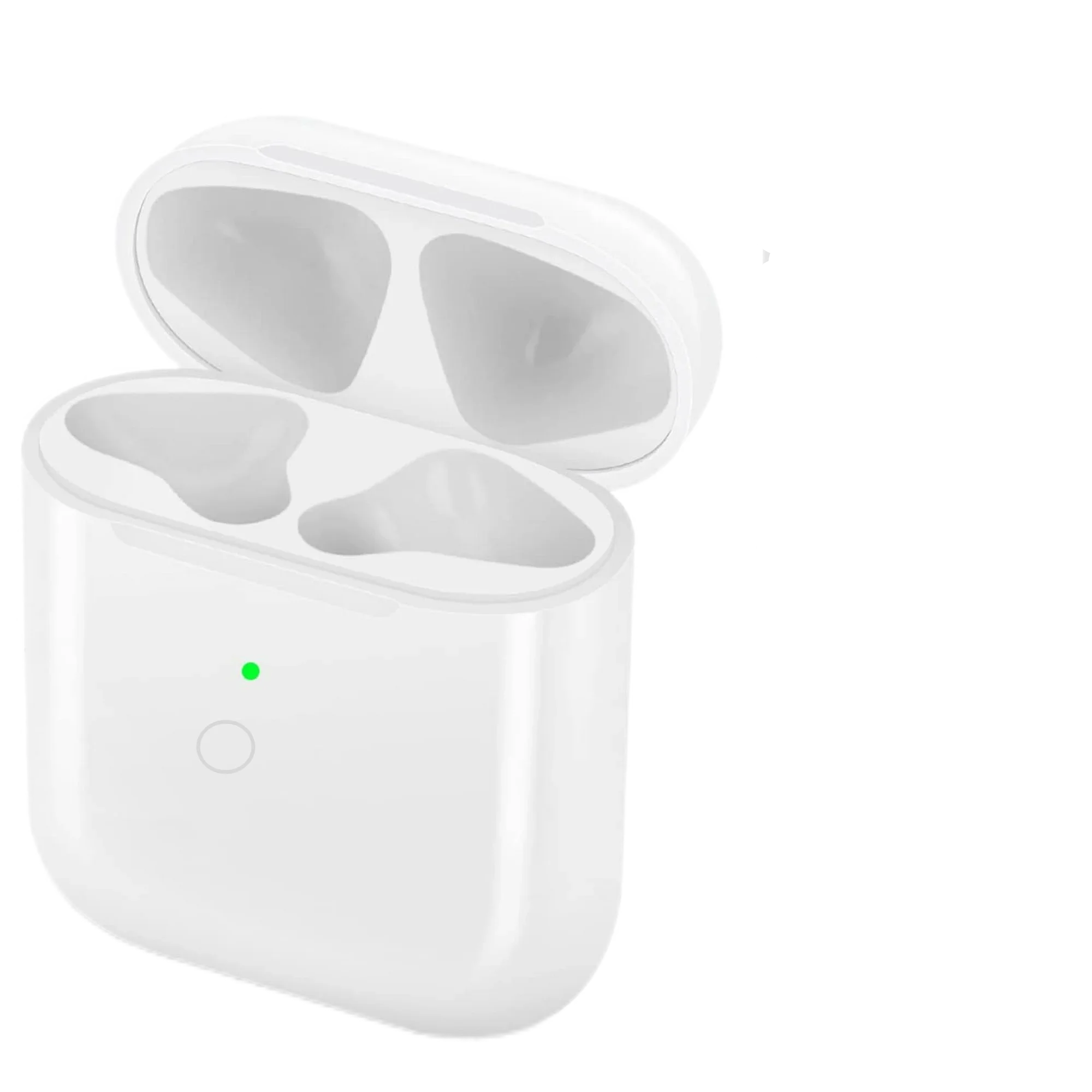 Wireless Charging Case For AirPods 1st & 2nd - 620mAh Bin Charger Box W/ Bluetooth Sync Button ,For IOS/Type-C Port, No Earbud