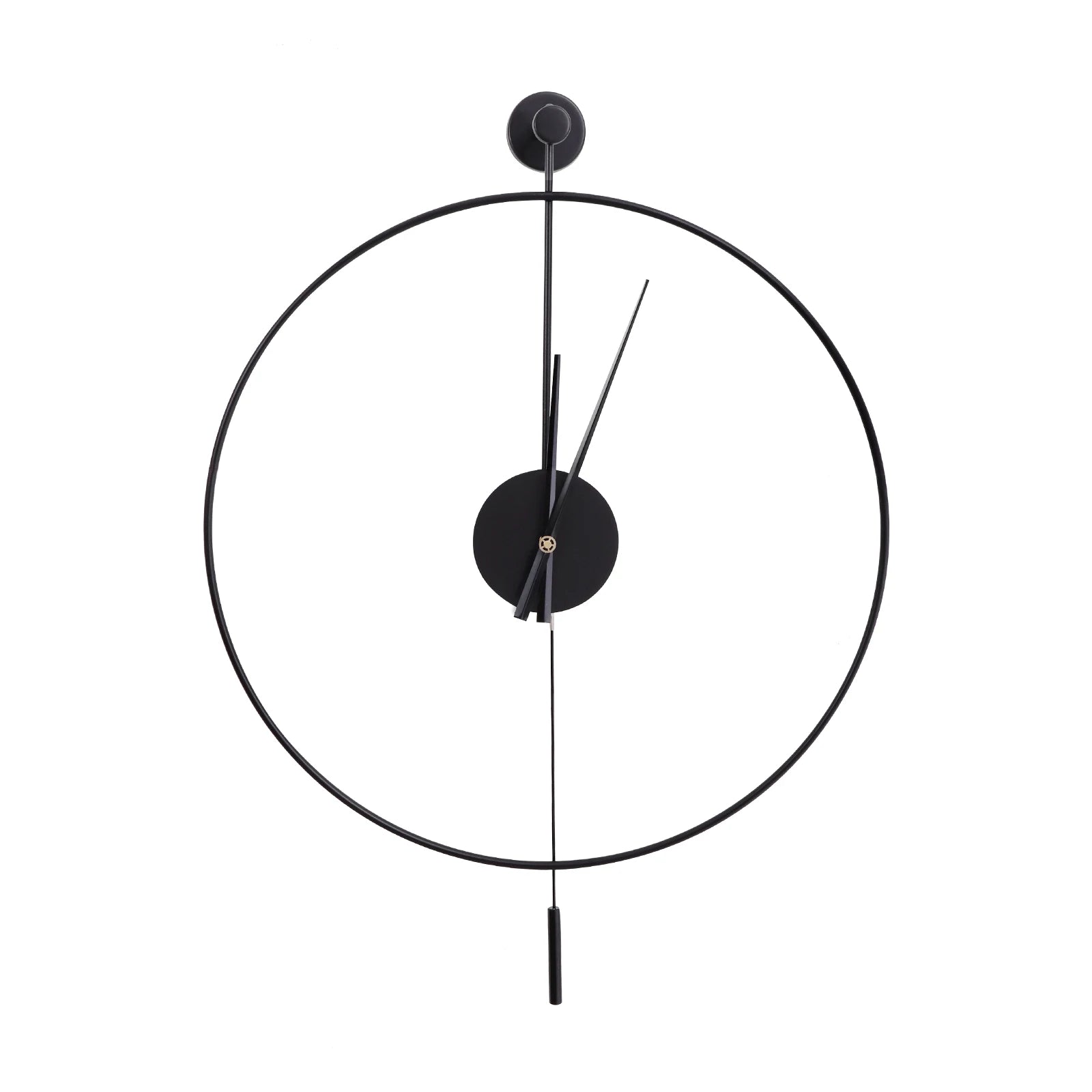 Wall Clock with Hollow Design, Silent Quartz Movement, Durable Iron Construction for Home or Office