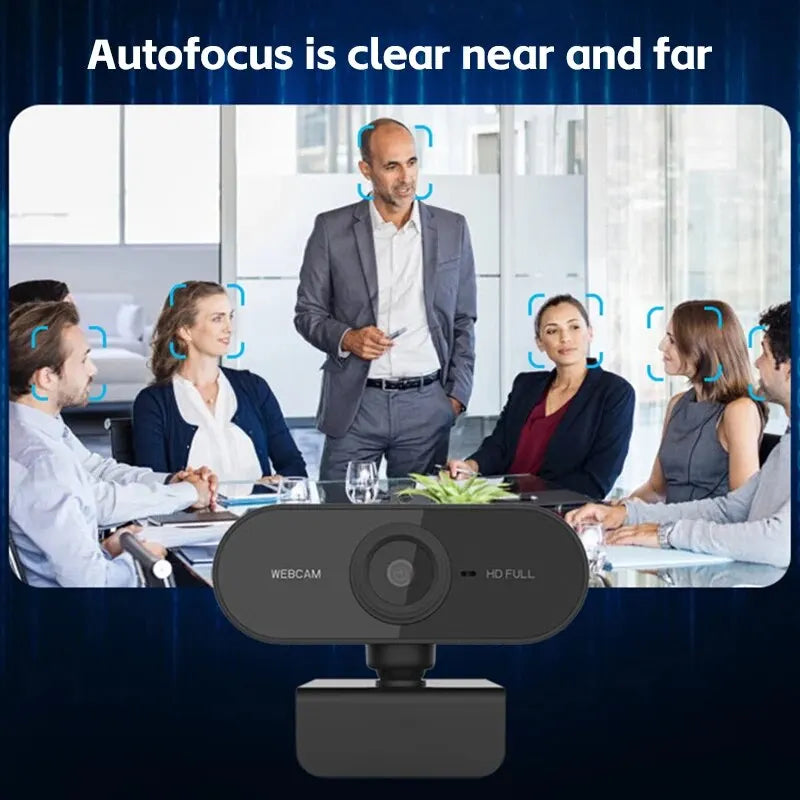 Camera 1080P HD Computer HD USB Camera Built In Microphone USB Network Camera Web Camera For Work With Microphone Tripod - Free Item