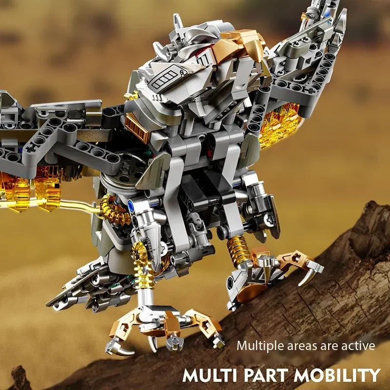 MJ BLOCK Mechanical Eagle Animal Building Blocks Sets Bricks Model Assembly Decorations For Adults Teens Gifts,1168 Pieces