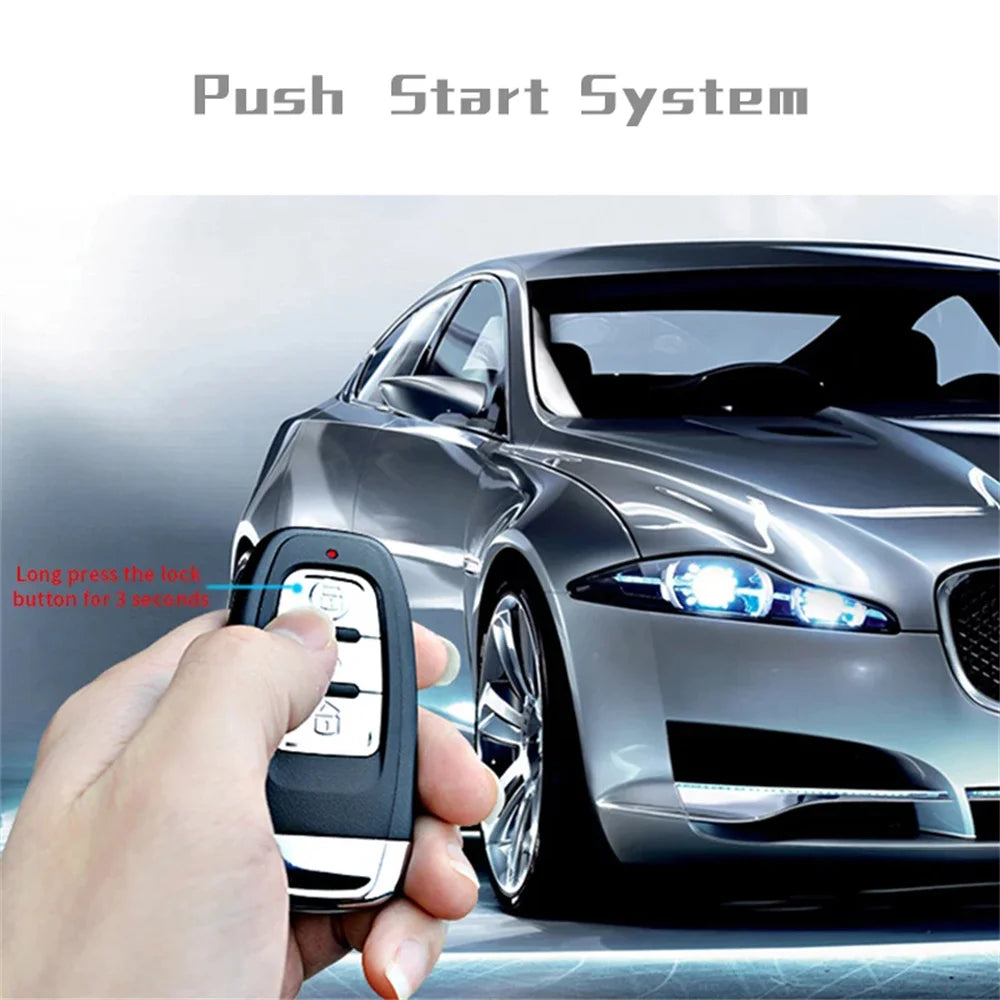Remote Starter and Car Alarm Smart App Remote Start Stop System for Cars Engine Push Start System with Auto Ignition Button