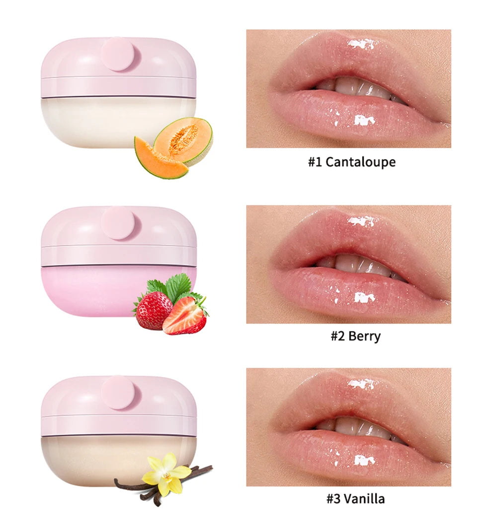 Lip Treatment Balm Hydrate Visibly Plump Lips Exfoliating Clean Moisturizer Makeup Beauty Health Care Products Skin Care Gift