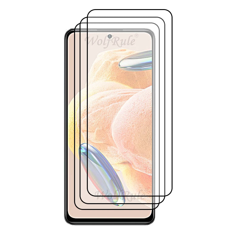 6-in-1 For Redmi Note 12 Pro Glass Redmi Note 12 Pro 4G Full Cover Glue Screen Protector Xiaomi Redmi Note 12 Pro 4G Lens Glass