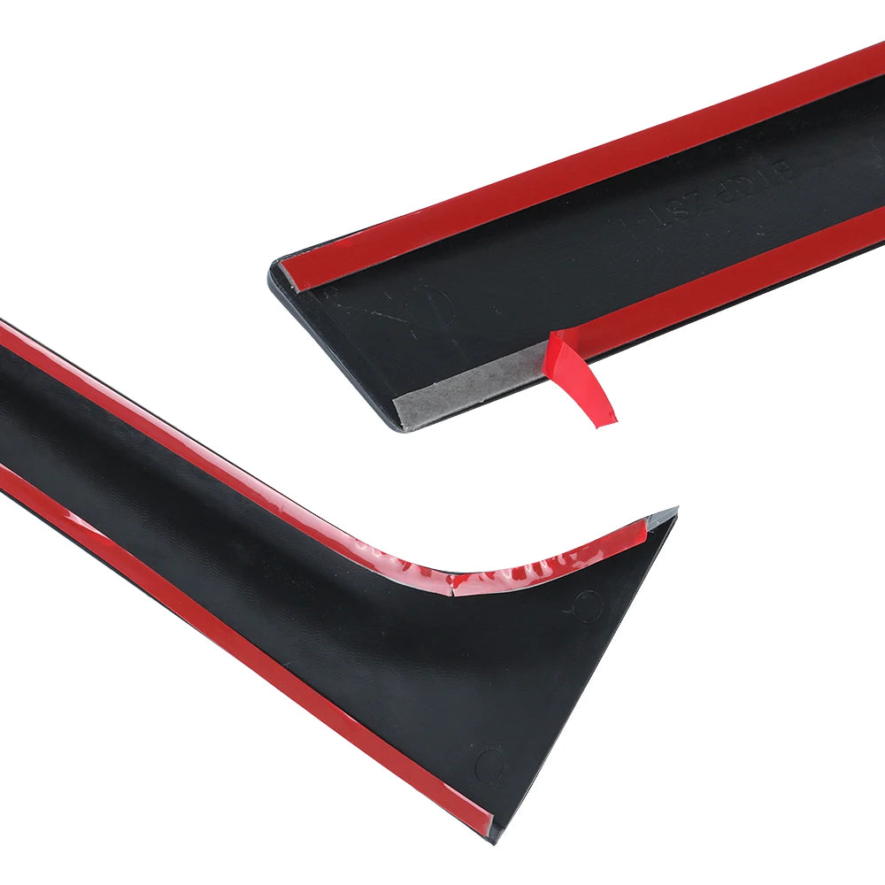 For Car Skoda Octavia Estate 2014-2019 Gloss Black Auto Replacement Parts Pair Canard Splitter Rear Window Side Spoiler Wing