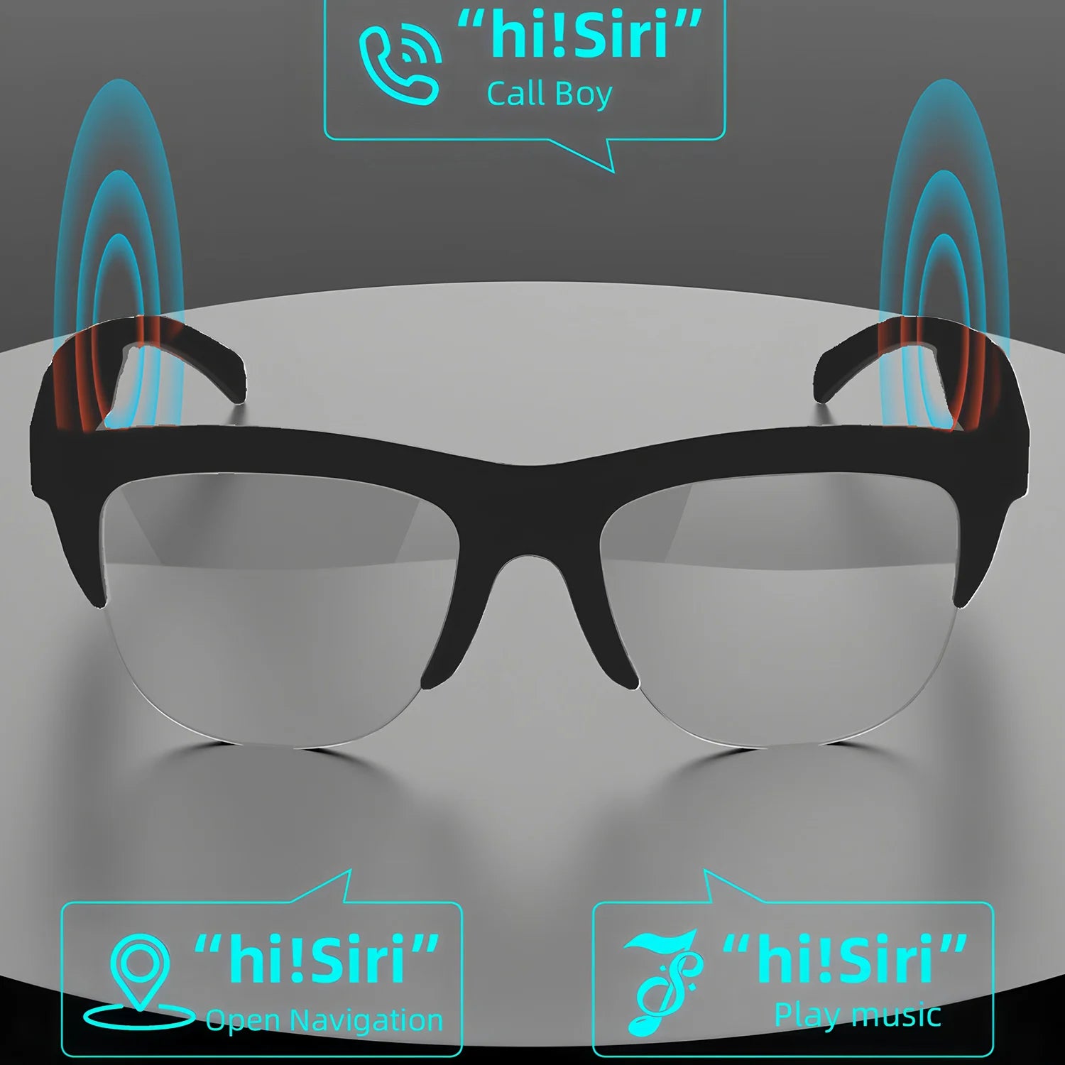 NEW Smart Glasses V5.3 Bluetooth Call High Quality Headphones Outdoor Sports Sunglasses Anti-touch UV Music Player for Men Women