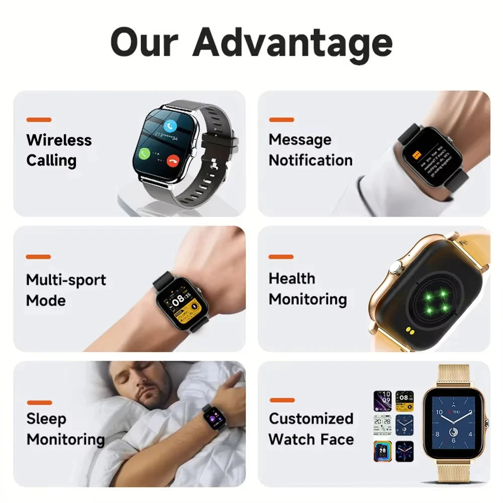 LAXASFIT 2026 New Y13 Pro Max Smart Watch Gift Full Touch Screen Sports Fitness Watch Bluetooth Talk Digital Smartwatch