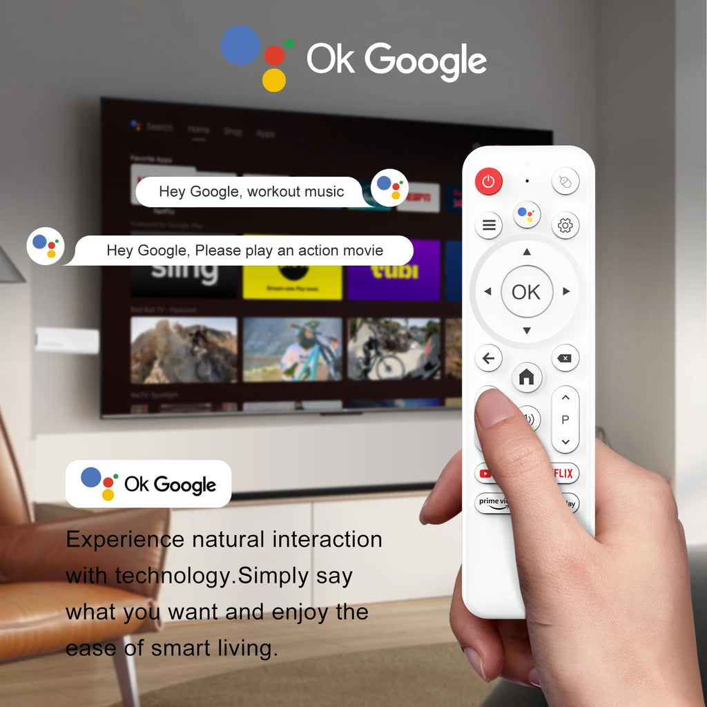 H96 MAX Android TV Stick Allwinner H313 with 2.4G Wifi 5G Wifi6 Dual Brand 8GB 16GB 4K 3D HDR Goole Voice Remote DC 5V 2A