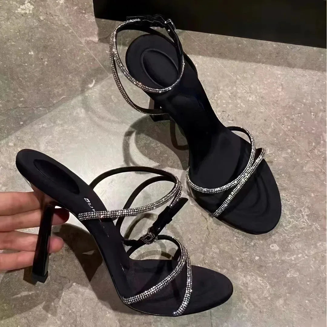 Design Sandals Women 2025 Summer Sexy Open Toe High Heels Pumps Party Dress Shoes Luxury Sandals for Women