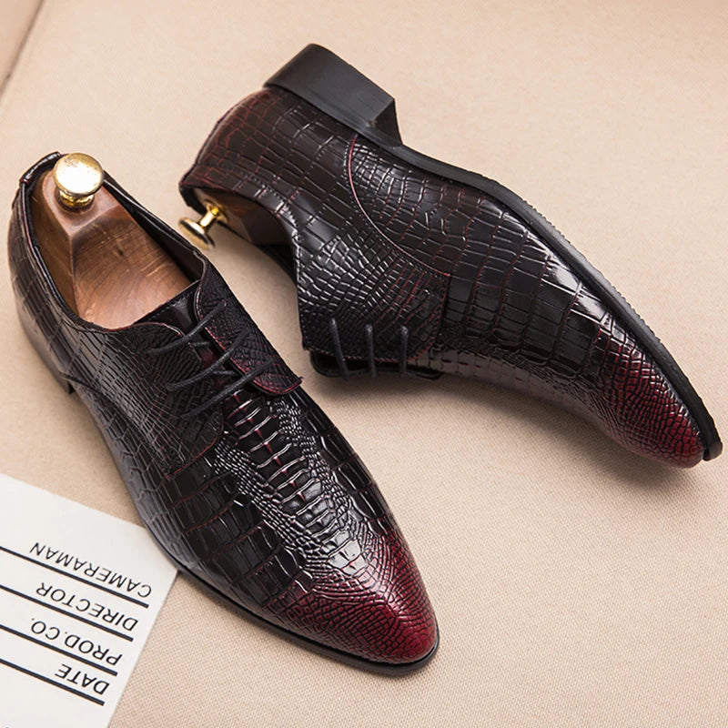 Men's Dress Shoes Classic Wedding Casual Business Shoes For Men Trend Party Social Office Leather Shoes Male