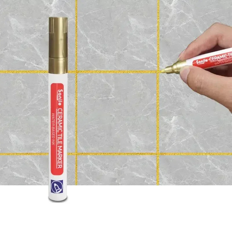 12 Color White Waterproof Tile Marker Grout Pen Wall Seam Pen For Tiles Floor Bathroom Decontamination Seam Repair Tools