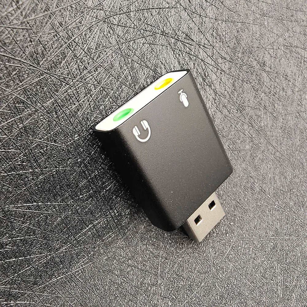 USB Sound Card 7.1 External USB to Jack 3.5mm Headphone Adapter Stereo Audio Mic Sound Card for PC Computer Laptop