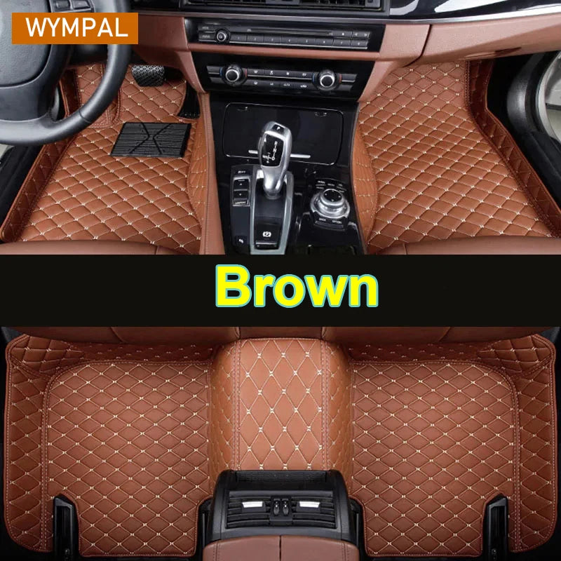 Car Mats For VW VW Passat CC 2008~2016 Floor Rug Set Auto Interior Parts Carpet Pad Luxury Leather Mat Car Accessories