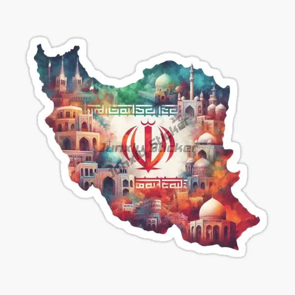 IRAN National Flag Car Sticker for Badge Bicycle Van Laptop Motorcycle Wall Car Window Glass Off-road Decal Customizable