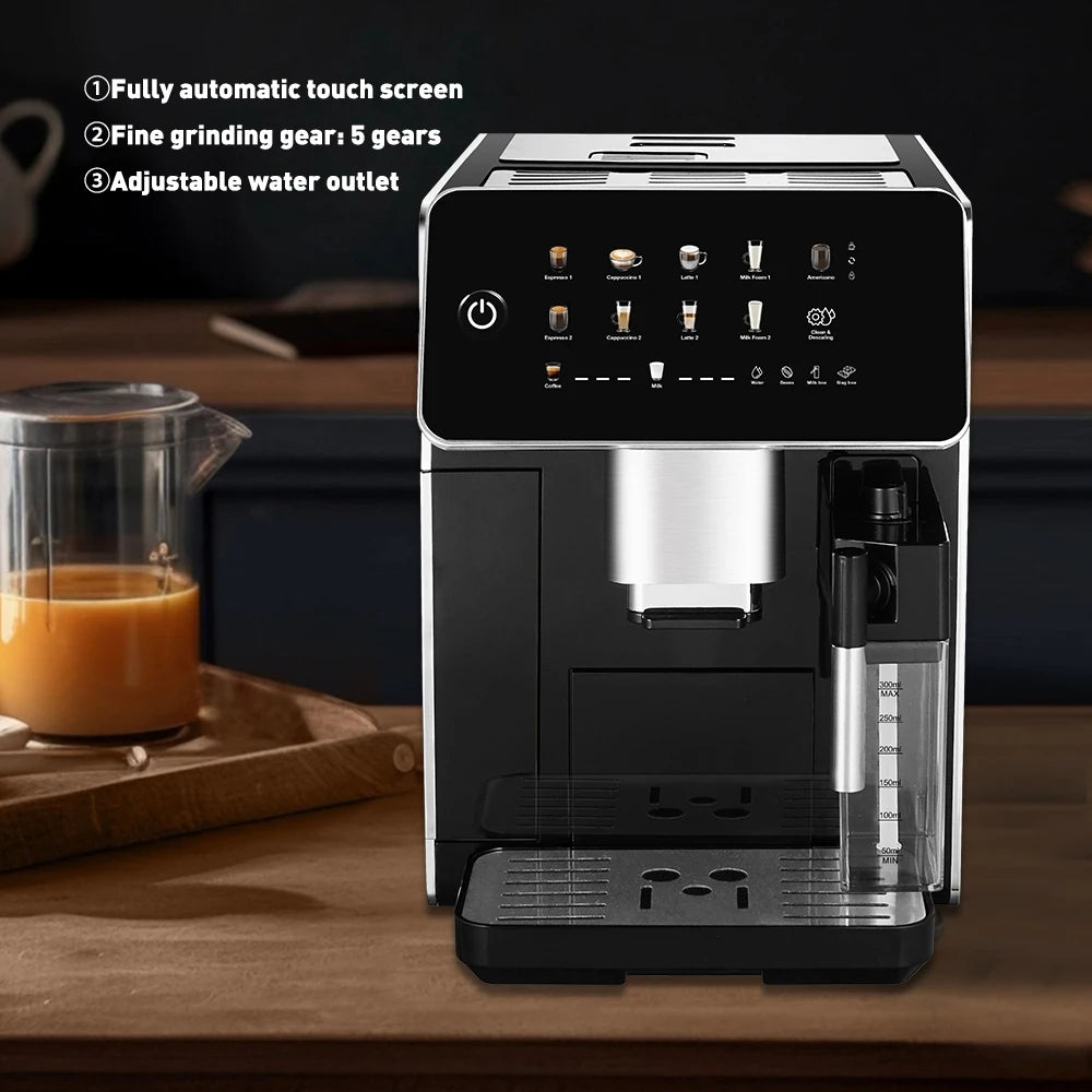Full Automatic Bean to Cup Cafetera Maquinas De Cafe Smart Coffee Makers Coffee Making Machine Portable Espresso Coffee Machine