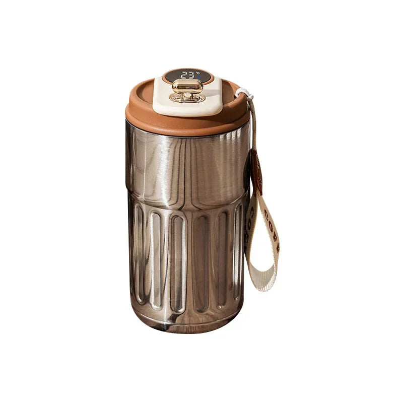 Stainless Steel Vacuum Cup Office 450ml 510ml Thermos Bottle Smart Display Temperature Coffee Cup Business Portable Thermal Mug