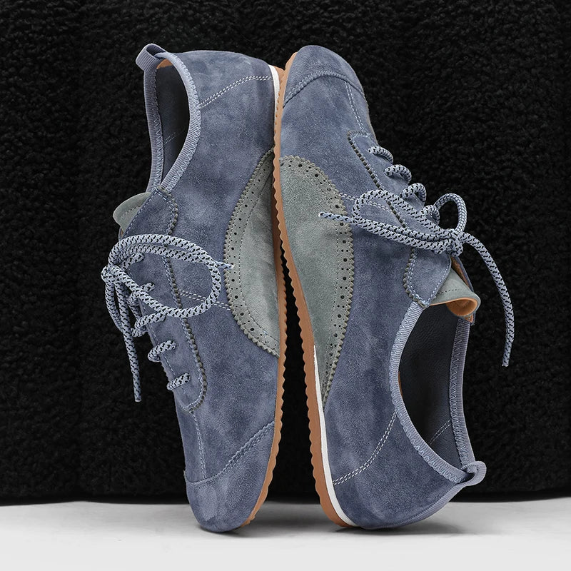 Comfy Men Soft Leather Tenis Masculino Lightweight Breathable Casual Shoes Non Slip Daily Walking Shoes Fashion Outdoor Sneakers - Free Item Weekend (50% off).