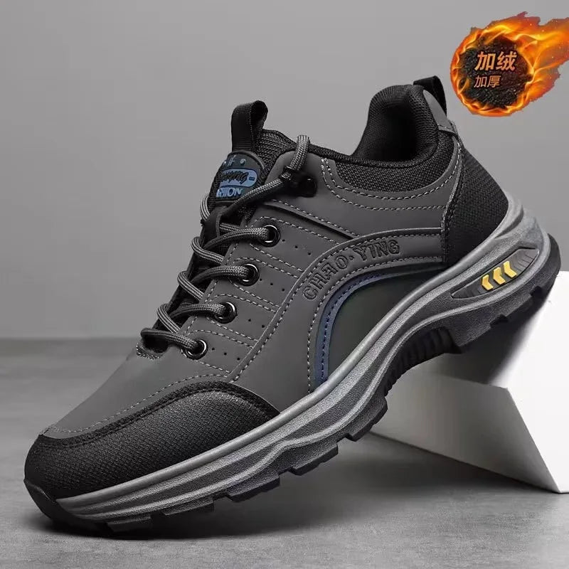 Spring 2025 Men's Fashion Outdoor Sports Casual Shoes Anti-slip Wear-resistant Mountain Climbing Work Shoes Versatile Comfort...